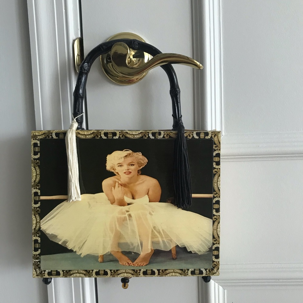 Marilyn Monroe cigar box purse.
